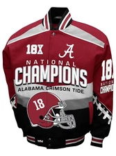 Alabama Crimson Tide Franchise Club 18-Time Commemorative Twill Full-Snap Jacket