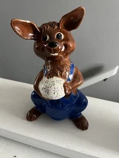 Vintage Byron Molds Handmade Ceramic Easter Bunny Rabbit Figurine 1971