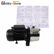 High Quality 1.2 HP Shallow Well Pump Garden Pump 115V Stainless Steel 1209GPH