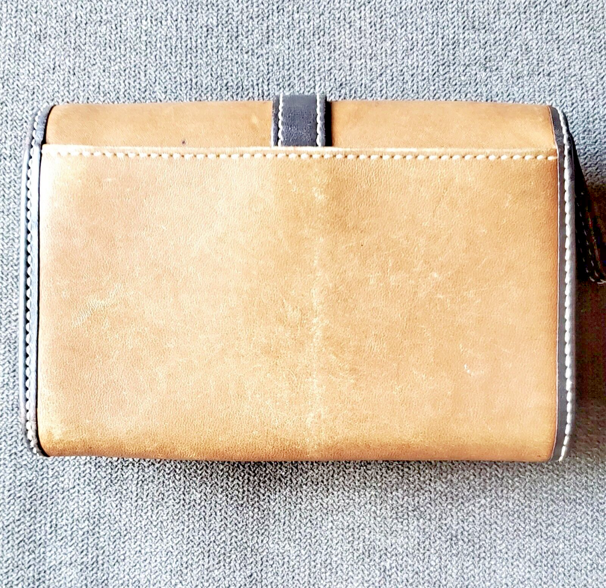 Vintage Coach Soho Buckle Bifold Brown Leather Wallet with Zip