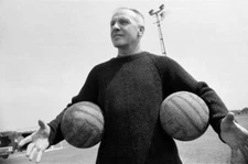 Liverpool manager Bill Shankly aged 57 keeps himself fit by practi- Old Photo 5