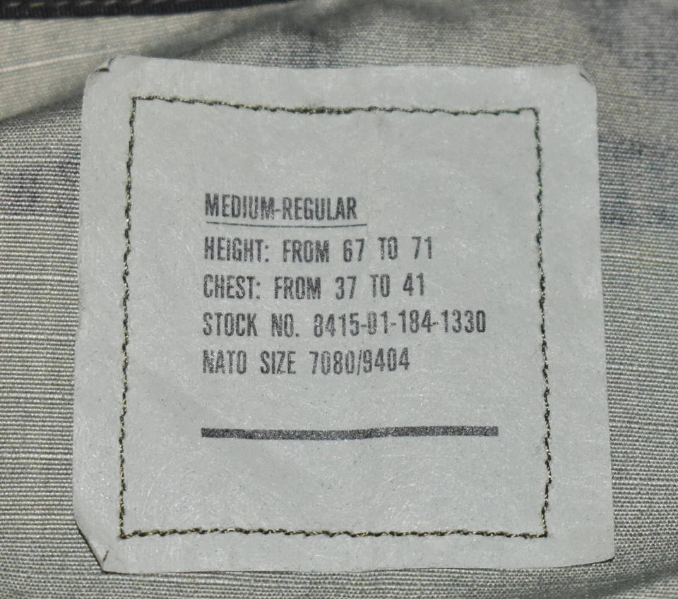 Woodland Camouflage Army BDU Jacket Men's Med-Reg w/ Patches Summer MI LTC 2 - Image 4 of 4