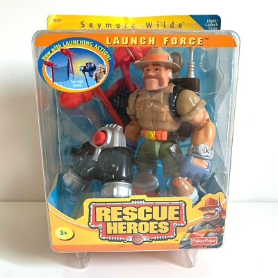 Fisher Price Rescue Heroes Launch Force Seymore Wilde Safari
