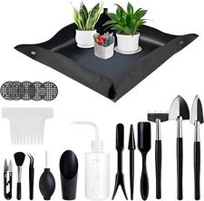 Garden Hand Tools, Indoor Plant Tools Set - Plant Repotting Mat Kit,Mini Garden 