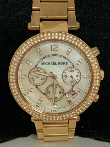 Michael Kors MK5491 Orologio Donna Cronografo Oro Rosa Analogico 38mm Quarzo D203