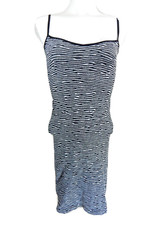 Intimately Free People XS S Dress Bodycon Stretch Knit Slip Zebra GUC