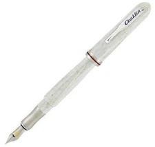 Conklin Empire Fountain Pen, Stardust White, Medium Nib, New In Box