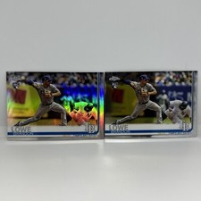 2 - BRANDON LOWE 2019 TOPPS CHROME BASEBALL 1 REFRACTOR 1 Base ROOKIE RAYS RC