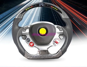 Carbon fiber LED steering wheel For Ferrari 488 F430 456 599 FF