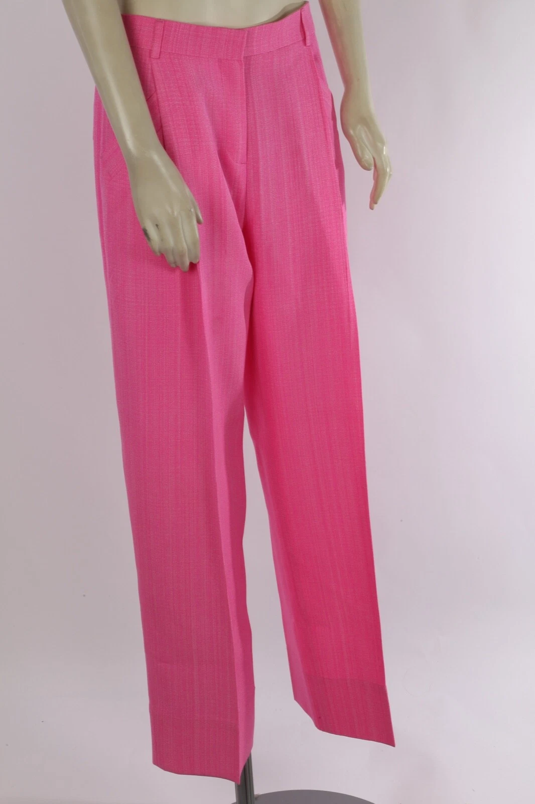 Pantalone JACQUEMUS Le Coup De Soleil rosa plissettato gamba dritta taglia 38