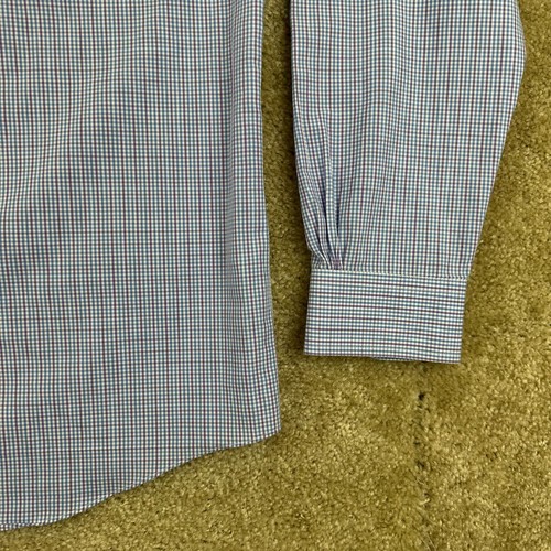 Brooks Brothers Mens Shirt 14.5 32 33 blue Oxford Button down Long Sleeve - Picture 9 of 16