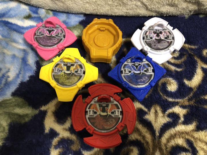 POWER RANGERS NINJA Steel Ninninger DX Shuriken Stars 5 Set Morpher BANDAI Japan EUR 154,60