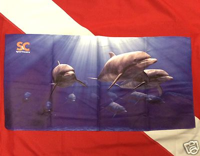 DOLPHIN Micro Fiber Towel scuba diving equipment 31.5''x15.5'' SM NEW GIFT fun