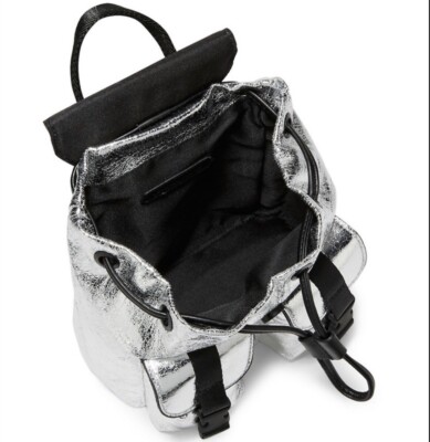 KENDALL + KYLIE Parker Mini Backpack in metallic copper. Kendall Kylie Metallic Poppy Mini Backpack Metallic Copper  main image 2
