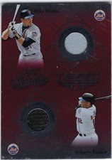 2002 ABSOLUTE TEAM TANDEMS QUAD JERSEY #45/100 PIAZZA ALOMAR VAUGHN MIKE ROBERTO