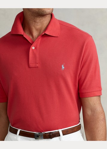 Polo Ralph Lauren Men's, Classic Fit Short Sleeve Mesh Polo Shirt, Red, S - 第 2/5 張圖片