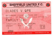 Ticket ENG Sheffield United - Queens Park Rangers 05.03.2000