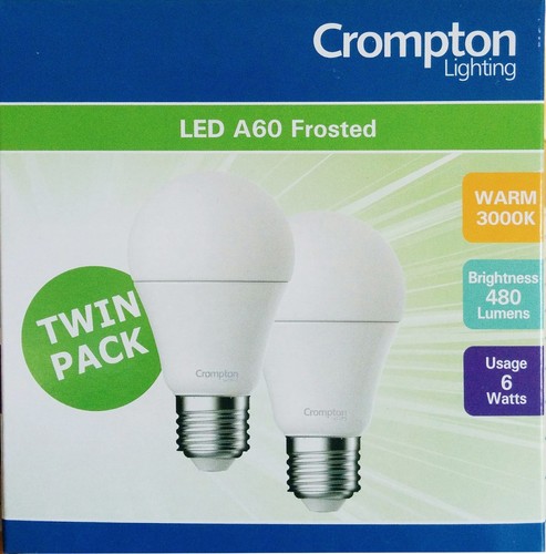 10 x LED 6W Pearl Light Globes / Bulbs A60 GLS Edison Screw E27 Warm White 3000K - Picture 2 of 3