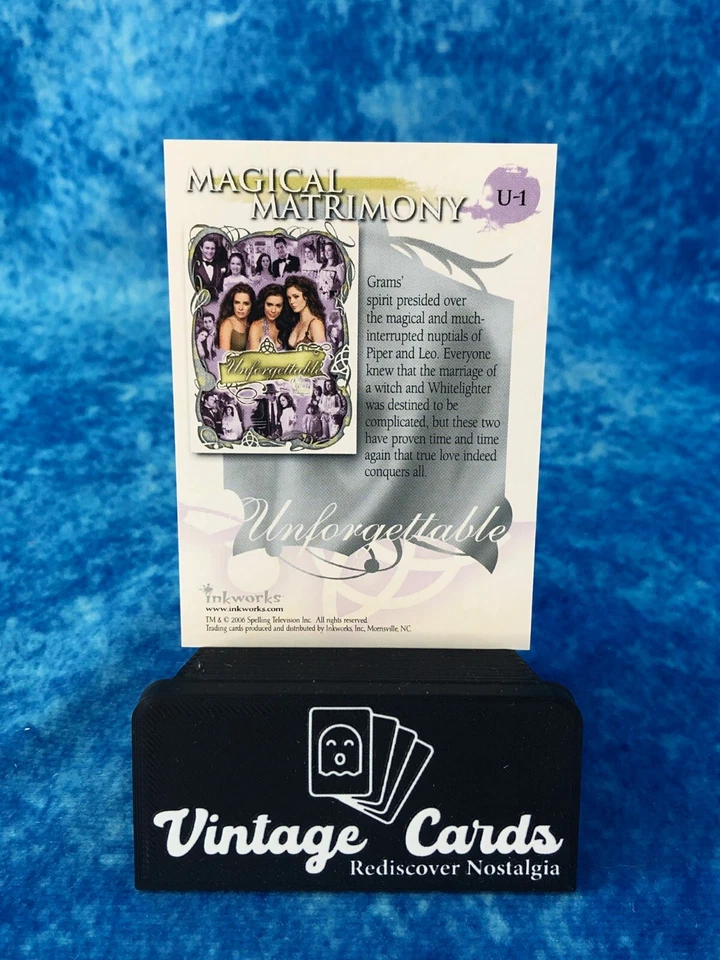 Charmed: Destiny # U-1 Magical Matrimony SINGLE Chase Card by Inkworks 2006 - Image 2 of 2