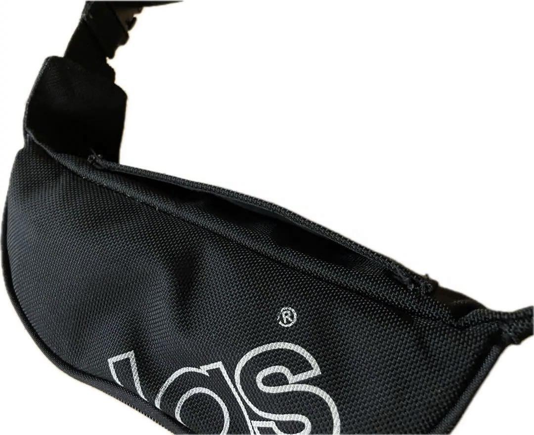 80S 90S Adidas Waist Bag Black Vintage Collaboration Men Bag