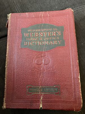 Webster's Geographical Dictionary, Revised Edition, 1936
