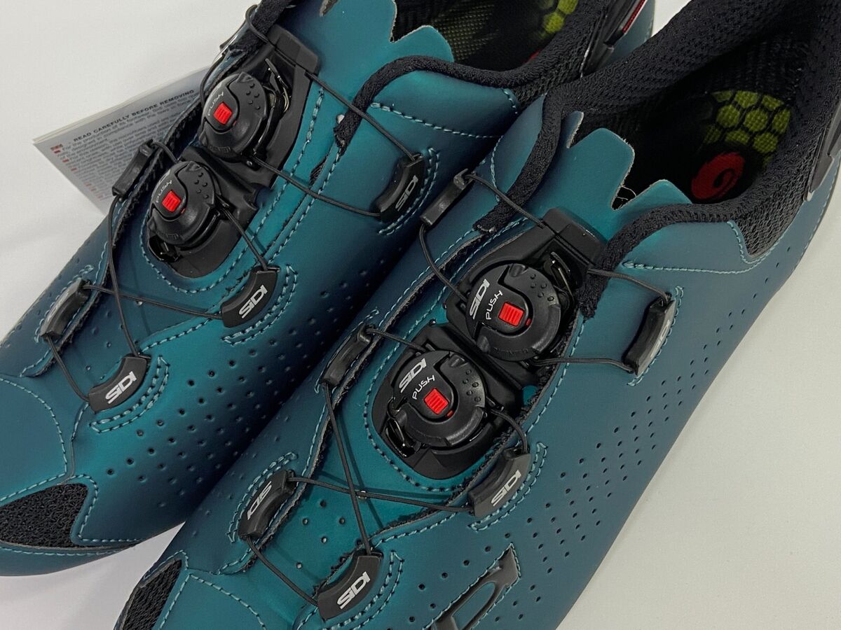 SIDI SHOT 2 Limited Edition Road Cycling Shoes (Deep Teal) Size 43 / 43.5 Italy SIDI SHOT 2 Limited Edition Road Cycling Shoes (Deep Teal) Size 43 / 43.5 Italy