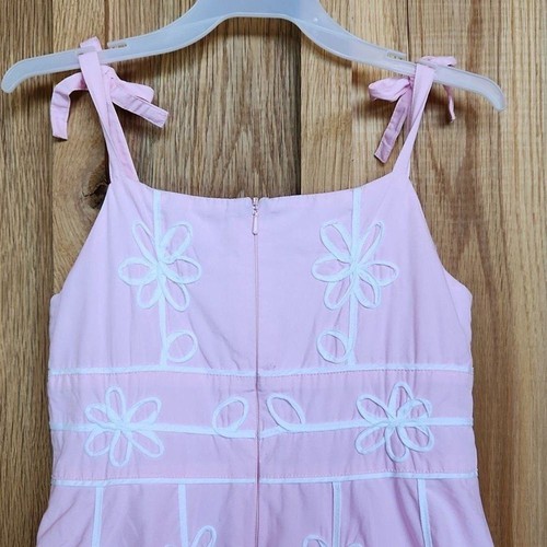 Children's Place Sleeveless Summer Party Dress, 6X /7, Pink & White Floral - Picture 4 of 14