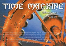 TIME MACHINE 19/7/03 Classic Rave Flyer