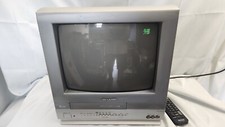 Sharp Color TV with Built-in VHS Player - Model VT-14GH10 - Retro JAPAN