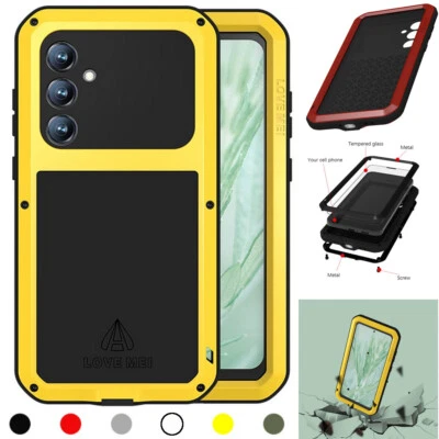 Full Body Shockproof Case For Samsung Galaxy S23 FE Armor Metal Heavy Duty Cover