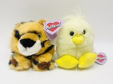 Puffkins Peeps  Tipper Baby Chick  Tiger Plush 1997 Swibco Chicken Vintage