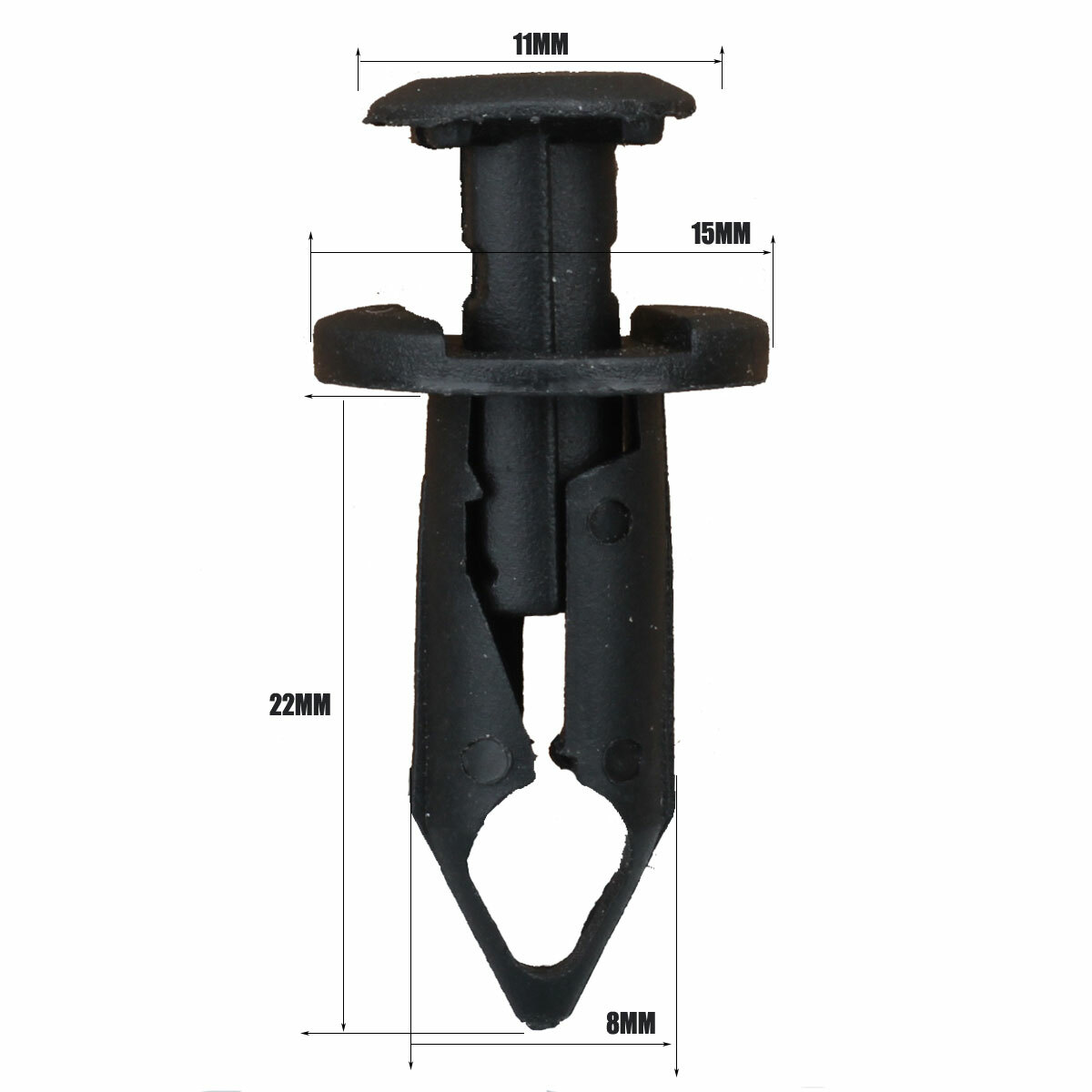 Plastic Push Pins 100-Pack ATV Fender Clips – Push Retainer Fasteners For Honda, Suzuki, Kawasaki, Polaris Honda Suzuki Kawasaki Polaris Clips - Foto 14