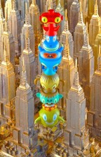 Tim Biskup Urban Vinyl Stack Pack with Capsules Set Of 6 Figures 2003
