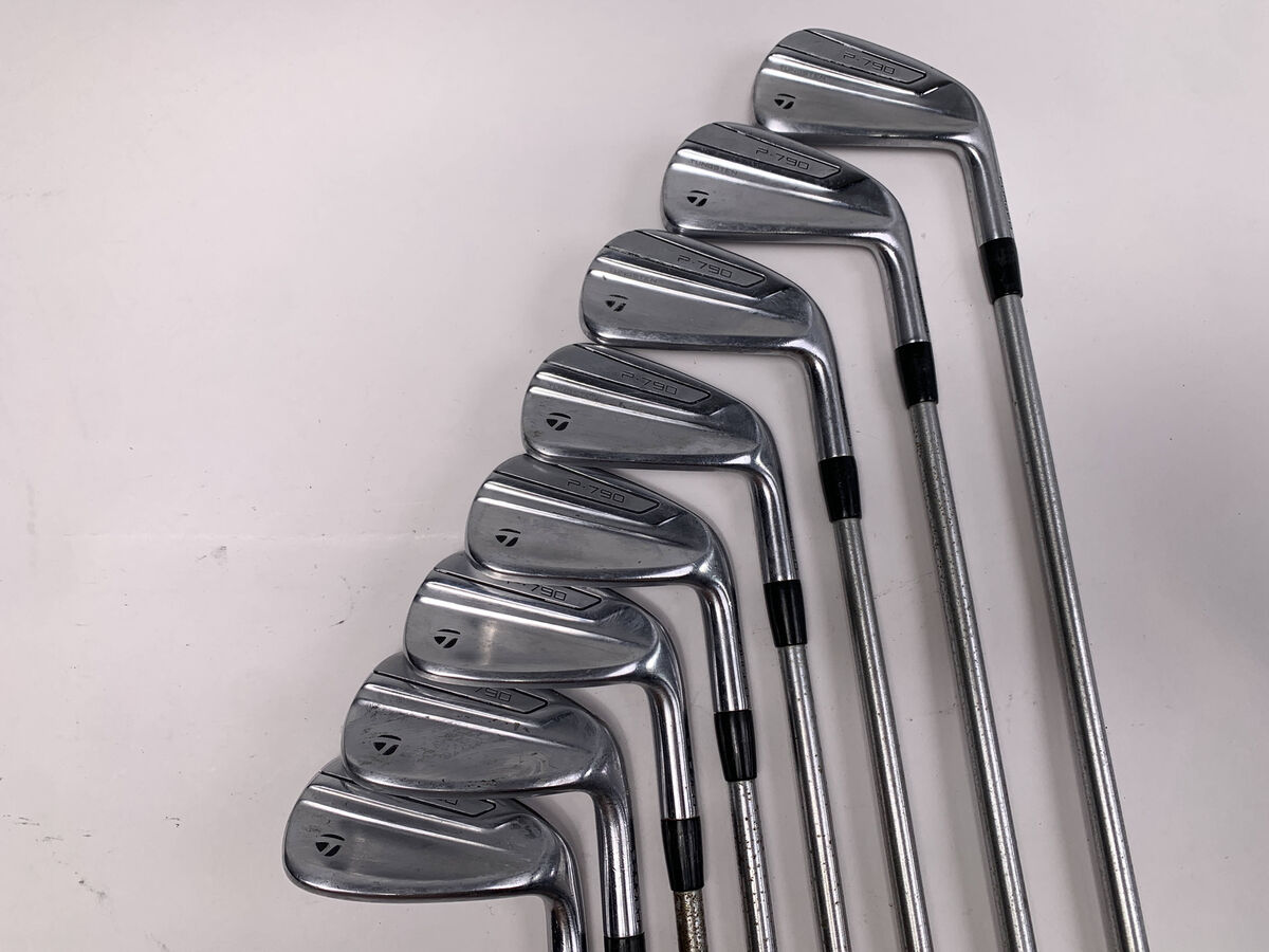 TaylorMade P790 2019 Iron Set 4-PW+AW KBS Tour C-Taper Stiff Steel Mens RH +1/2 TaylorMade P790 2019 Iron Set 4-PW+AW KBS Tour C-Taper Stiff Steel Mens RH +1/2