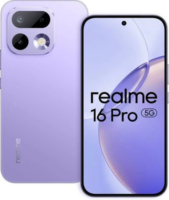 realme 16 Pro 5G (Purple, 256GB 8GB RAM) Dimensity 7300 Max Gobal Version.
