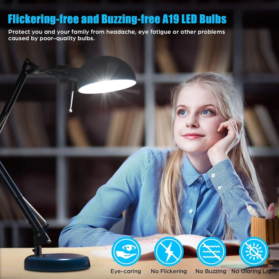 24 Pack LED Light Bulbs 1500LM A19 5000K No Flicker - Image 4 of 4