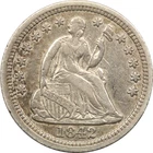 1842 Seated Liberty Half Dime H10C, Extremely Fine XF+
