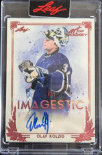 2021-22 Leaf Art of Hockey Imagestic Red /5 Olaf Kolzig #IM-OK1 Auto