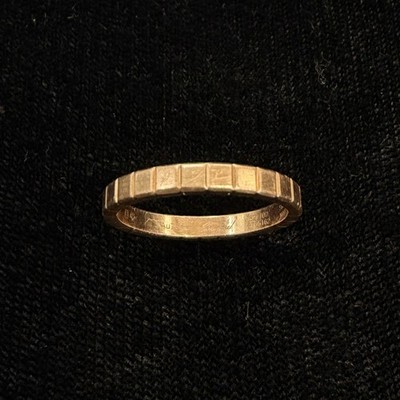 Chopard 18k Rose Gold Ice Cube Ring Size 6