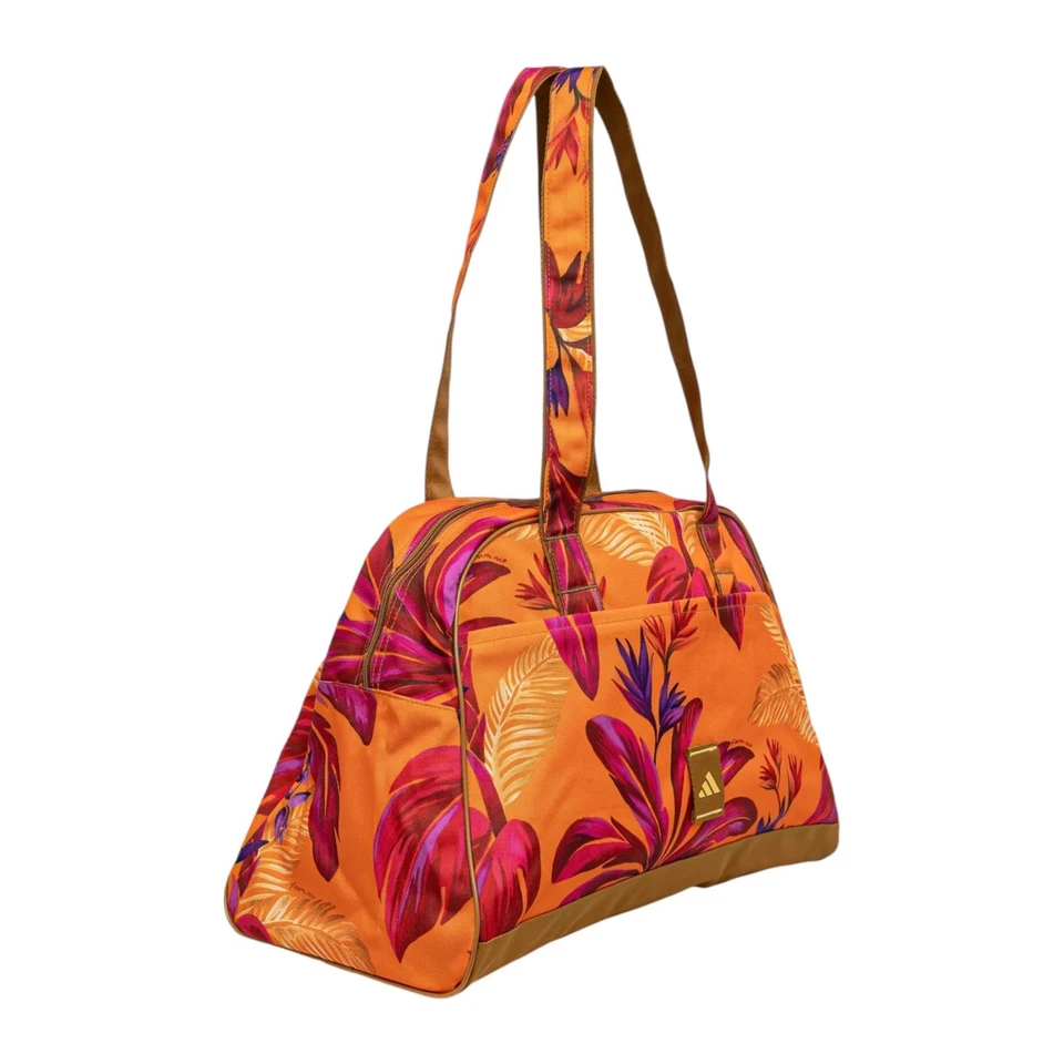 Bolsa de viagem Adidas Originals x FARM Rio unissex boliche JJ1685 ouro ocre 33,5L - Imagem 2 de 4