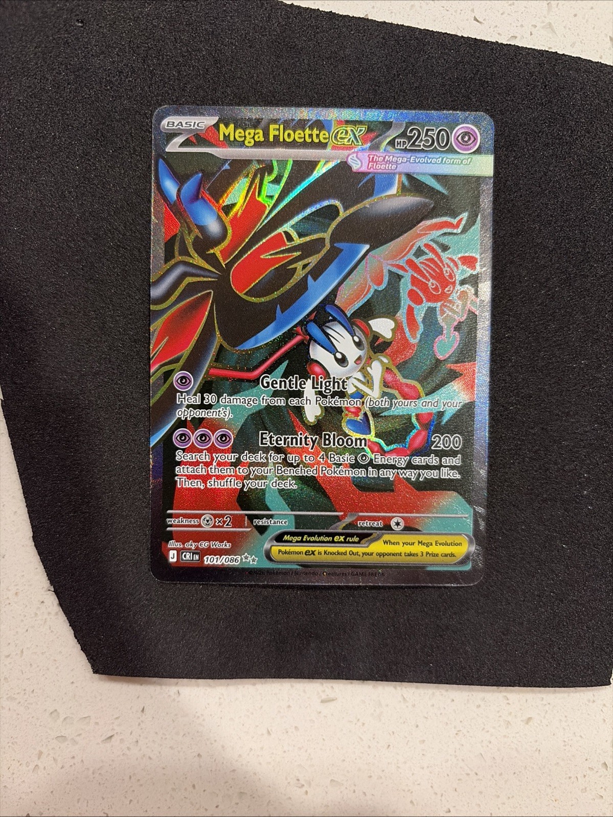 Mega Floette ex 101/086 Me04: Chaos Rising Holo Rare