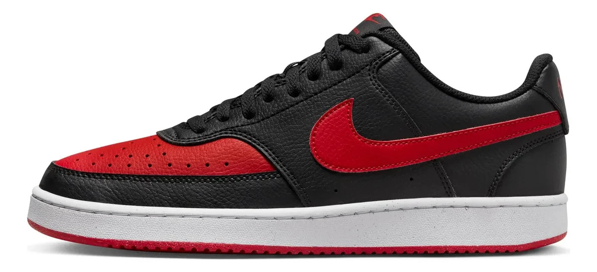 *NEW* MEN Nike Court Vision Low Next Nature Black/Red Shoes 11.5 NIKE Court Vision Low Next Nature FJ0685 010 - Shiekh main image 2