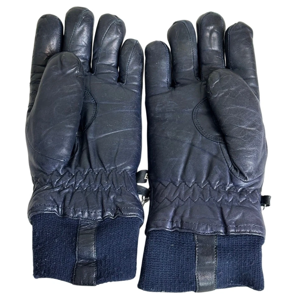 Guantes de invierno para mujer Gordini de cuero genuino azul esquí snowboard talla mediana Foto 2 de 4