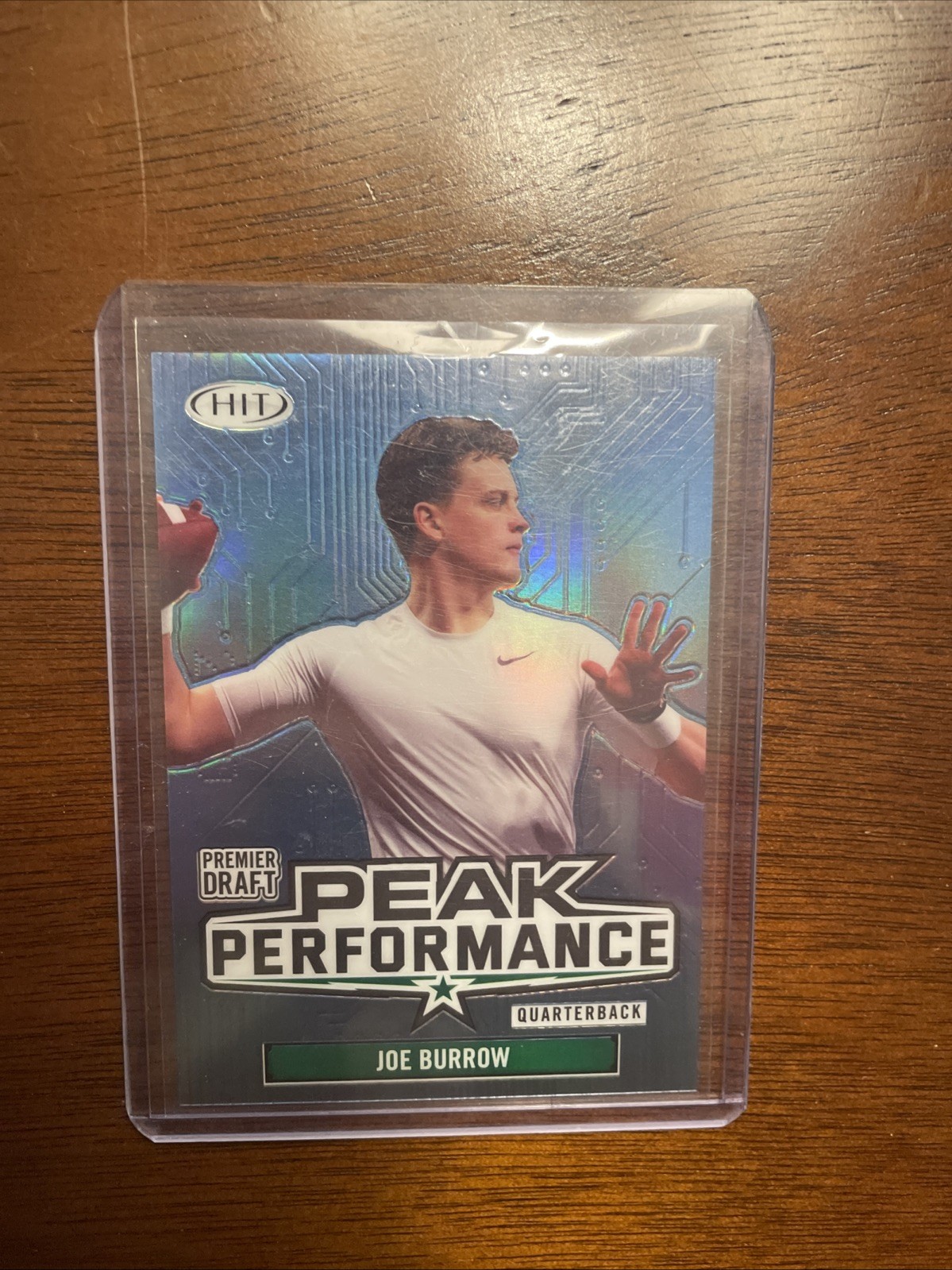 Joe Burrow Sage Hit Premier Draft Peak Performance #PKJB Blue