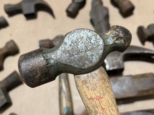 Vintage HAMMER Kralle & Kugelschreiber KÖPFE - Vaughan PFLAUME Handwerker + Posten x21 - Bild 2 von 13