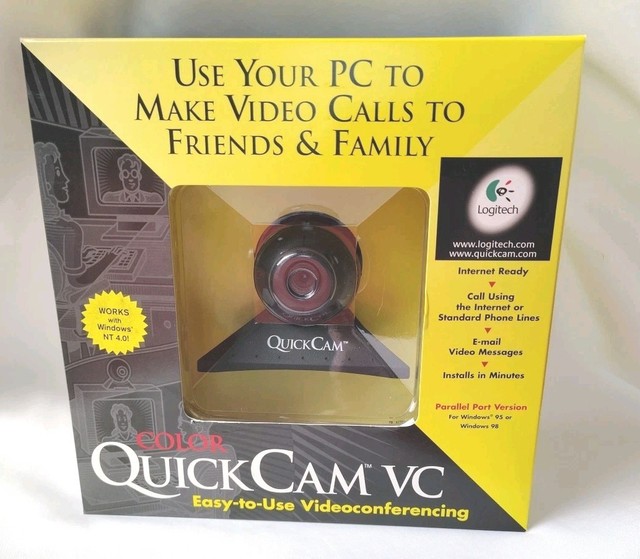 Logitech Color QUICKCAM VC WebCam 1003-630-003 Videoconference 1998 Open Box