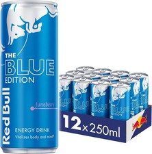 Red Bull Energy Drink Sugar Free Blue Edition Juneberry 250 ml x12 Pack