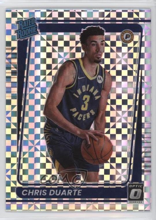 2021 Panini Donruss Optic Rated Rookie Checkerboard Prizm Chris Duarte #173 5ov
