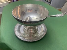 FB Rogers 1883 Punch bowl set, bowl, tray and ladle
