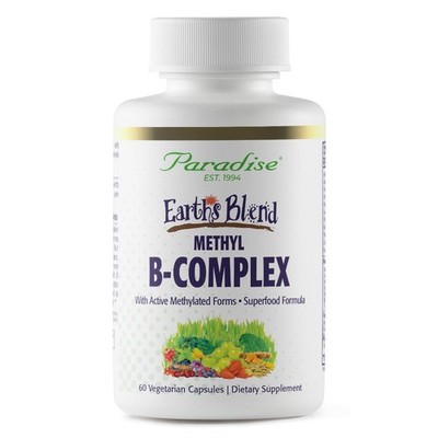 , Earth's Blend B-Complex, Methylated, Enzymatically Active Forms of B Vitami...